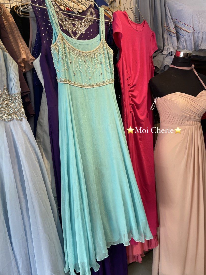 Light Aqua Blue BEADED Cotton Dress (Category: Evening dresses & gowns) located in Naga. Submitted by thesecondbloom (Listing ID 1469639361, Image 2). Description: SIZE: SMALL - MEDIUM - so prettyyyyyyy!!! 🩵 - very chic!! - knee length to below the knee length dress - super trendy ang color! Aquamarine 🩵 pay now, ship now! (cut off 5pm) 📦 ship thru JNT | payment first policy 📍 Naga City, Bicol.