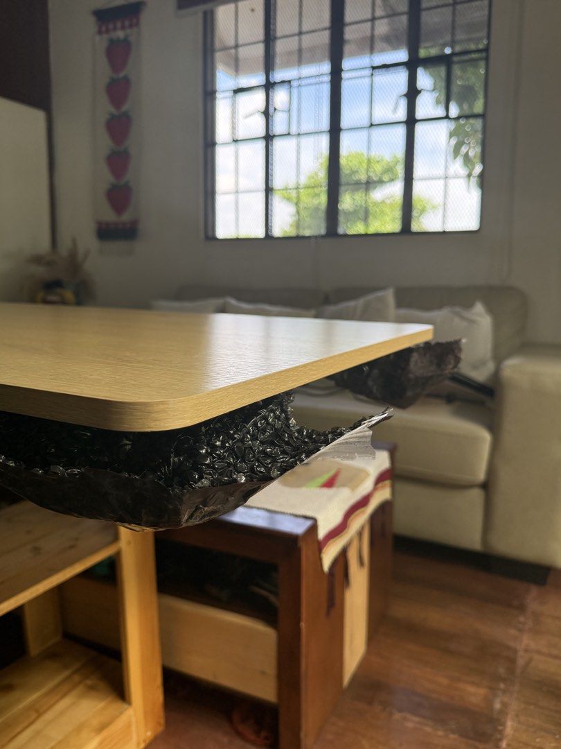 XPANSE Table top (Category: Tables & Sets) located in Pateros City. Submitted by liebe.hehi (Listing ID 1469612020, Image 3). Description: XPANSE Tabletop (One Whole Board) Size: 160 x 60 cm RFS: Need a wider table. No dents or peeling. Only has screw marks from the initial installation. Can do a video call for proof. GCash payment only. J&T/Lalamove (shipping fee will be shouldered by the buyer). Location: Pateros.