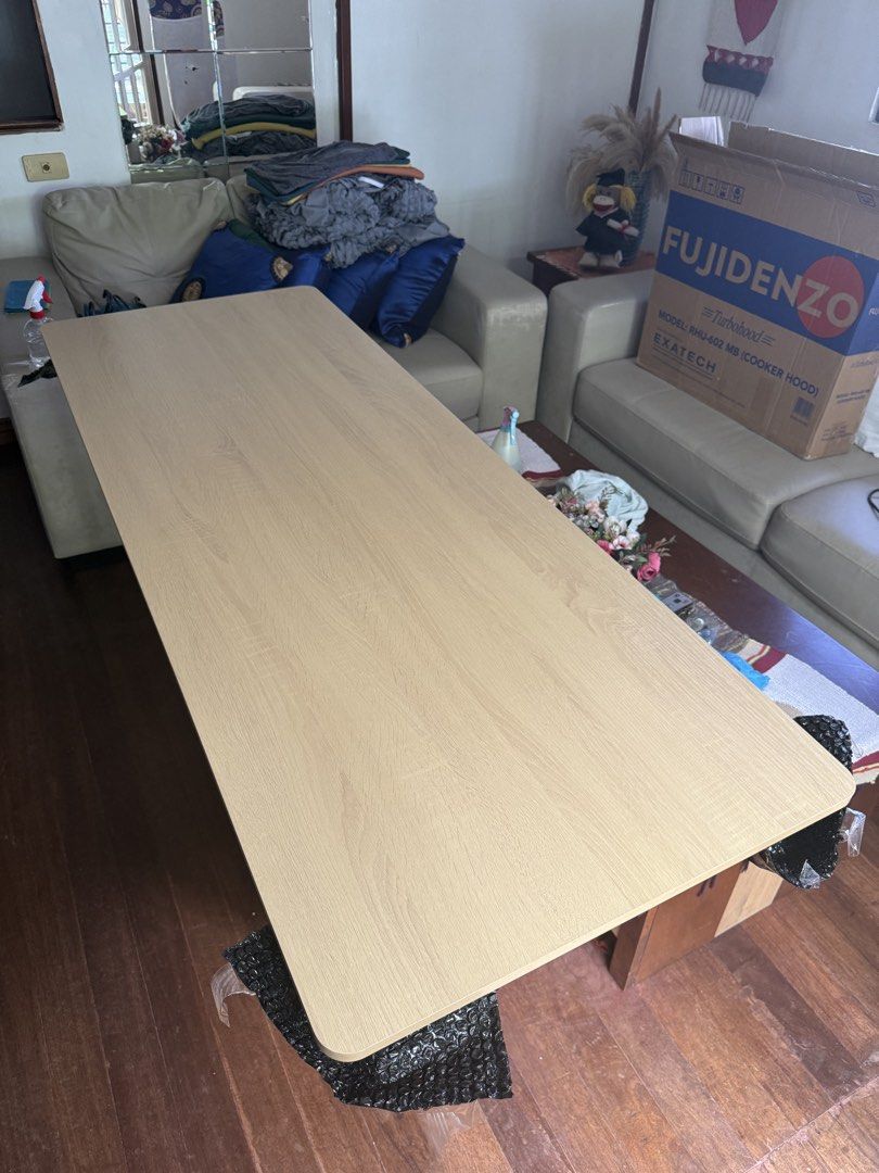 XPANSE Table top (Category: Tables & Sets) located in Pateros City. Submitted by liebe.hehi (Listing ID 1469612020, Image 1). Description: XPANSE Tabletop (One Whole Board) Size: 160 x 60 cm RFS: Need a wider table. No dents or peeling. Only has screw marks from the initial installation. Can do a video call for proof. GCash payment only. J&T/Lalamove (shipping fee will be shouldered by the buyer). Location: Pateros.