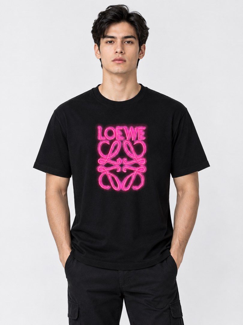 ✅Loewe Glitch Anagram Shirt (Category: Tshirts & Polo Shirts ) located in Dumaguete. Submitted by good_stuff_dgte (Listing ID 1469627191, Image 1). Description: ✅Loewe Glitch Anagram Shirt -₱1850 -Size small on tag but fits large (21.5x28) -Embroidered logo -Color rate 10/10 -No issue (asnew condition).