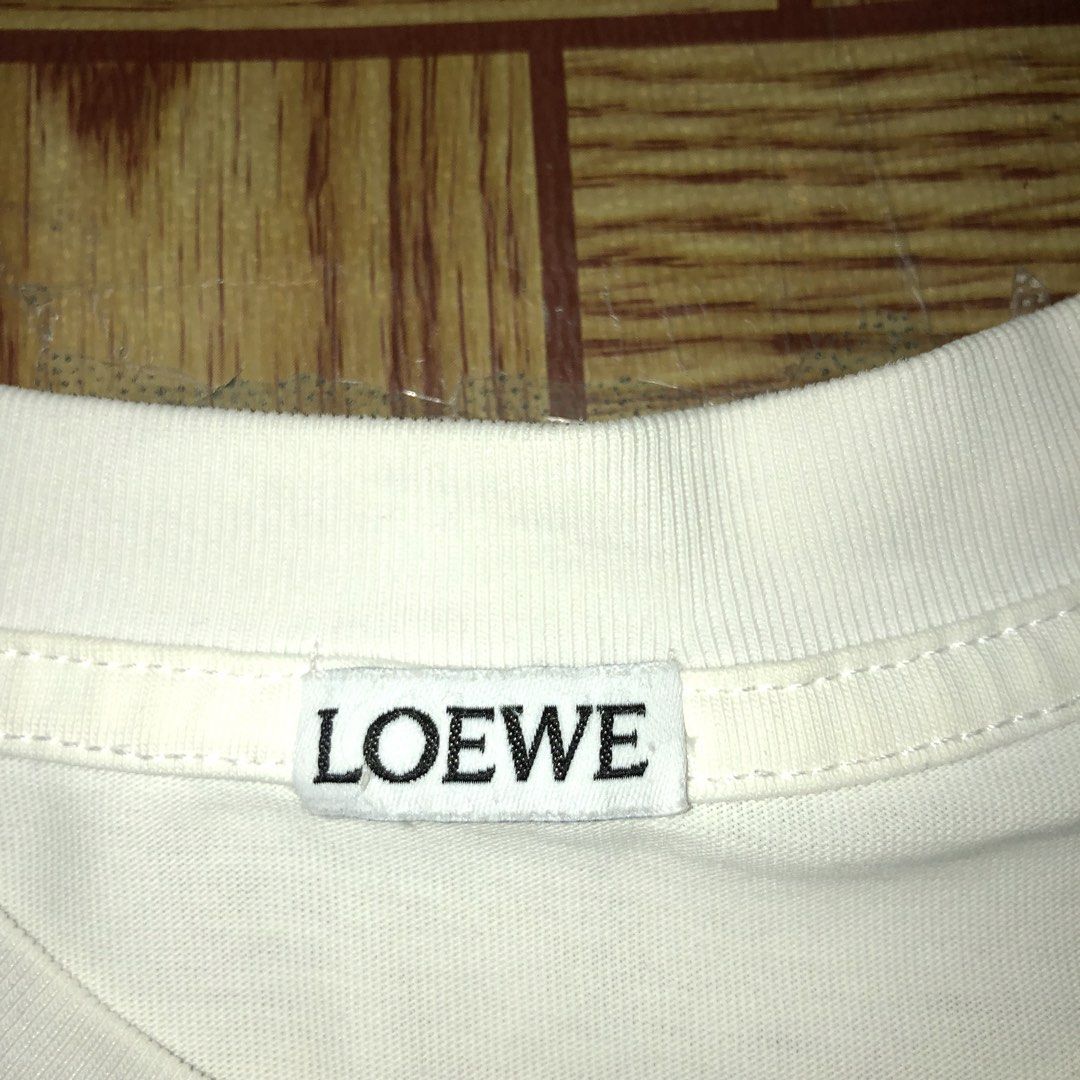 LOEWE WHITE TEE ANAGRAM EMBROIDERED (Category: Luxury Apparel) located in Dasmarinas. Submitted by corenyxmessy_3rd_account (Listing ID 1469593012, Image 3). Description: width - 22.5 length - 28.