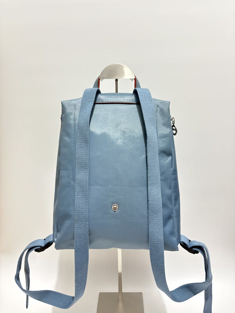 Authentic Longchamp Le Pliage Club Light Blue Backpack (Category: Backpacks) located in Subic. Submitted by dear.jeveaph (Listing ID 1469702730, Image 2). Description: Authentic Longchamp Le Pliage Backpack Minimal signs of use ₱ 2,000.00 READ BEFORE BUYING ‼️ All photos are posted. Please perform your own authentication beforehand. If in DOUBT, please do NOT buy. ‼️ Friendly reminder: This is a preloved bag. Please manage your expectations. If y