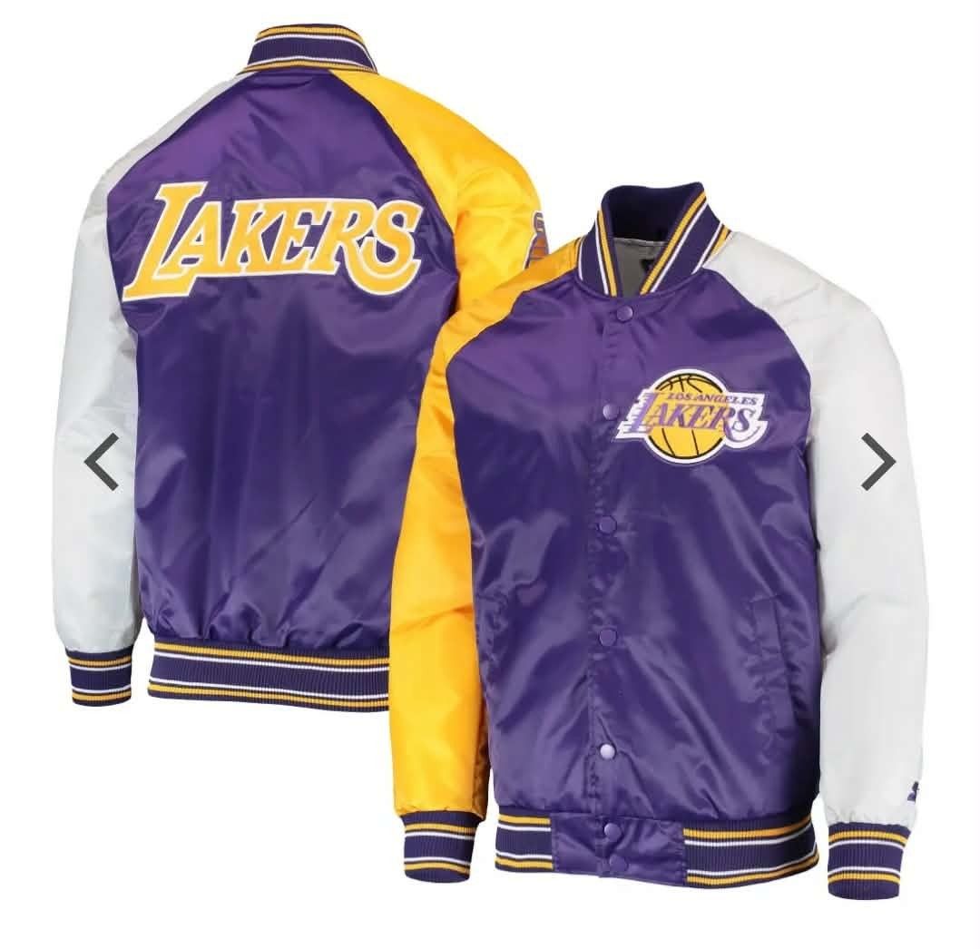 Los Angeles Lakers Starter Reliever Multi Color Varsity Jacket🔥🥶 (Category: Activewear) located in Puerto Princesa. Submitted by ryanchristian25 (Listing ID 1469740721, Image 1). Description: Los Angeles Lakers Starter Reliever Multi Color Varsity Jacket🔥🥶 📌 SIZE-MEDIUM ON TAG 📌 WIDTH-23'5 📌 LENGTH-30 📌 COLORATE-10/10 📌 FULL EMBROIDERY 📌 CRISPY CONDITION 📌 ASNEW CONDITION 📥DM PURCHASE📥 LOCATION PUERTO PRINCESA CITY PALAWAN UNLIVOUCH.
