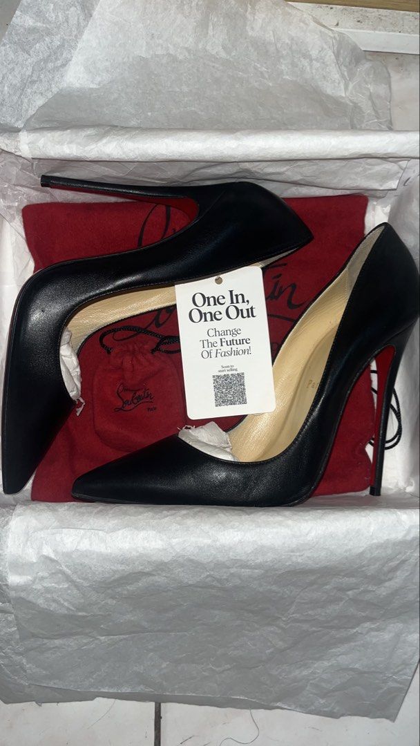 Louboutin So Kate (Category: Heels) located in San Fernando. Submitted by puck12 (Listing ID 1469702271, Image 1). Description: Christian Louboutin So Kate 120 Leather Size 38.5 (euro) About 5 inches heels AUTHENTIC LUXURY HEELS!!! Comes with dust bag, extra heel tips and box!!! Slightly negotiable for sure buyer:)) Rfs: too high for me:(.