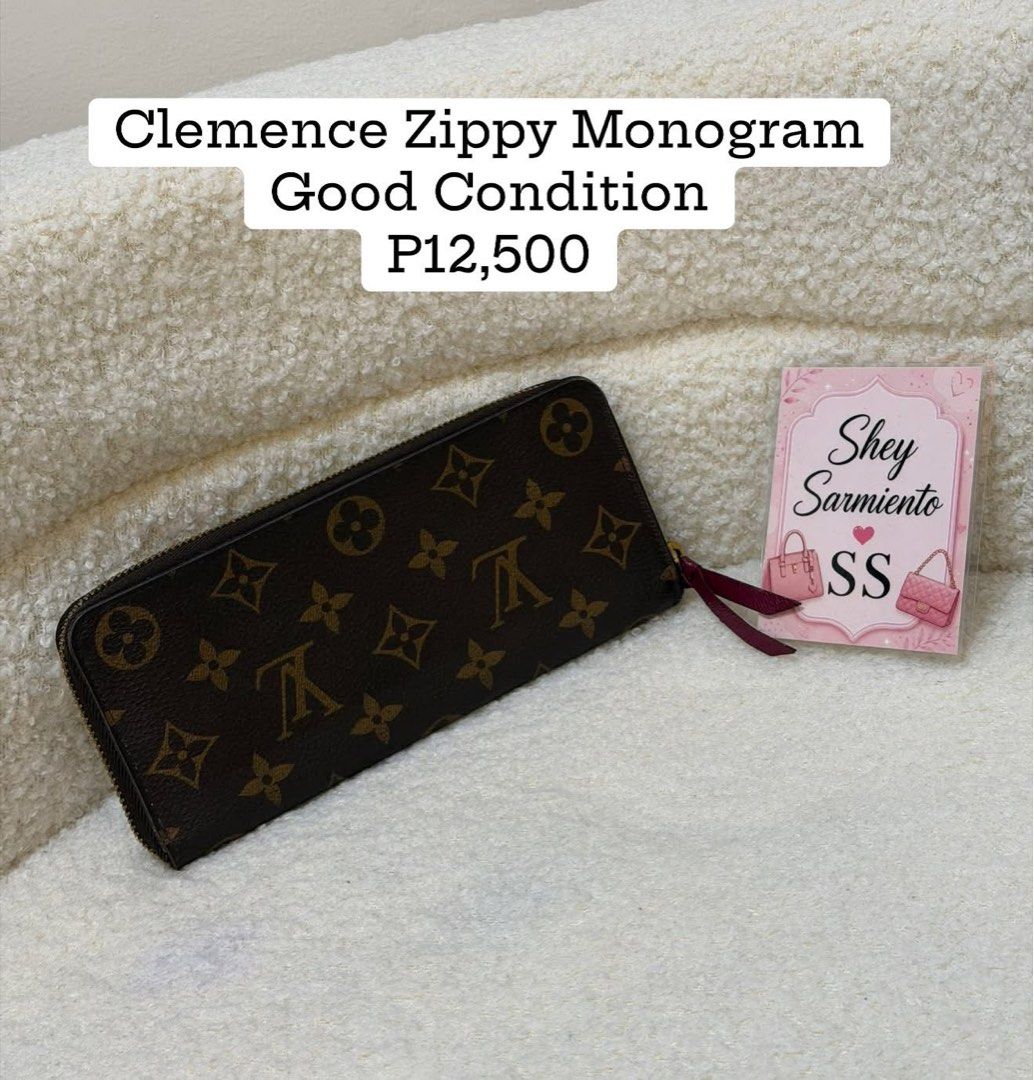 Louis Vuitton Clemence Zippy Monogram Wallet (Category: Luxury Bags & Wallets) located in Pasig City. Submitted by sheyfabph (Listing ID 1469616999, Image 1). Description: Authentic Louis Vuitton Clemence Zippy wallet Good condition 12,500 sale.