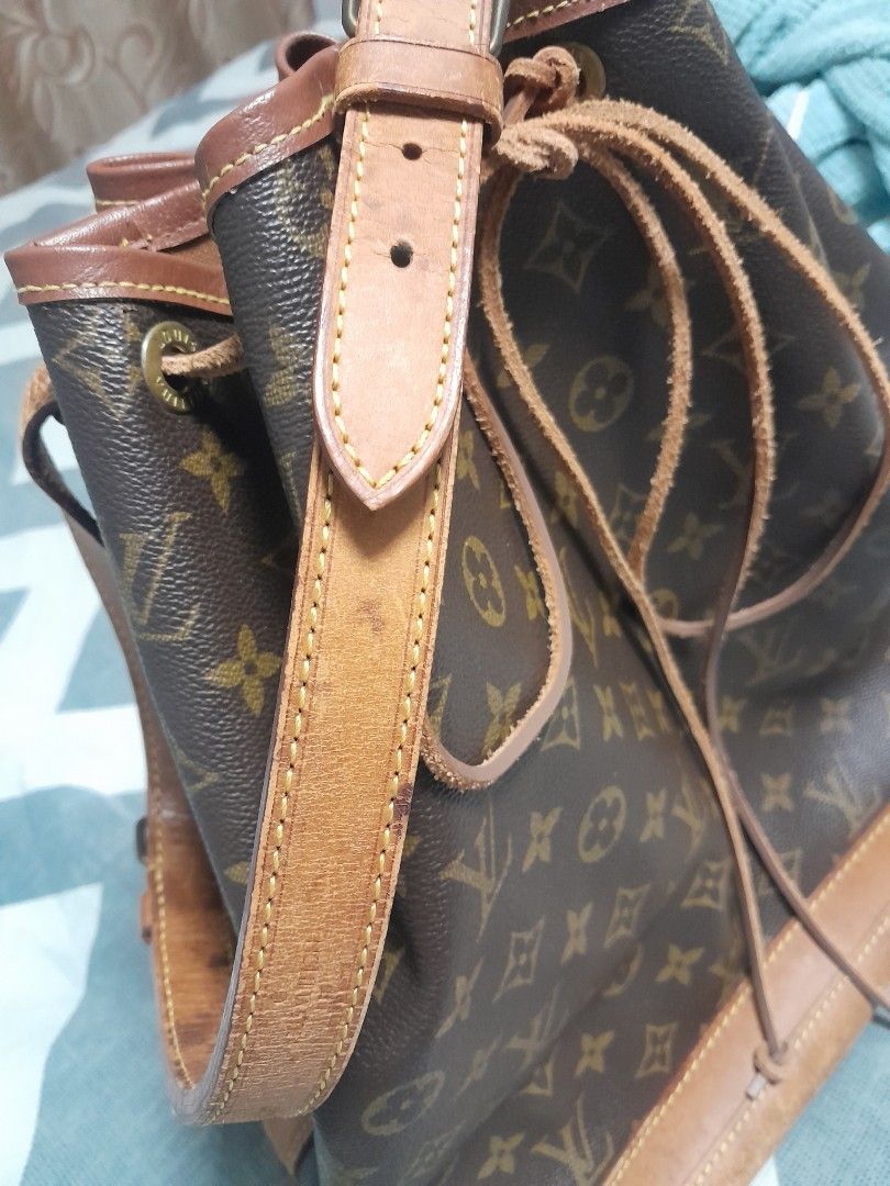 Louis Vuitton Monogram Noe Bucket Bag (Category: Luxury Bags & Wallets) located in Manila. Submitted by glengpascu18784 (Listing ID 1469703086, Image 2). Description: - Authentic Louis Vuitton monogram bucket bag in classic brown canvas - Features a secure leather drawstring top closure and adjustable shoulder strap - Spacious interior capacity, perfect for your daily essentials - Classic brass-tone hardware throughout - Natural Vachetta leather 