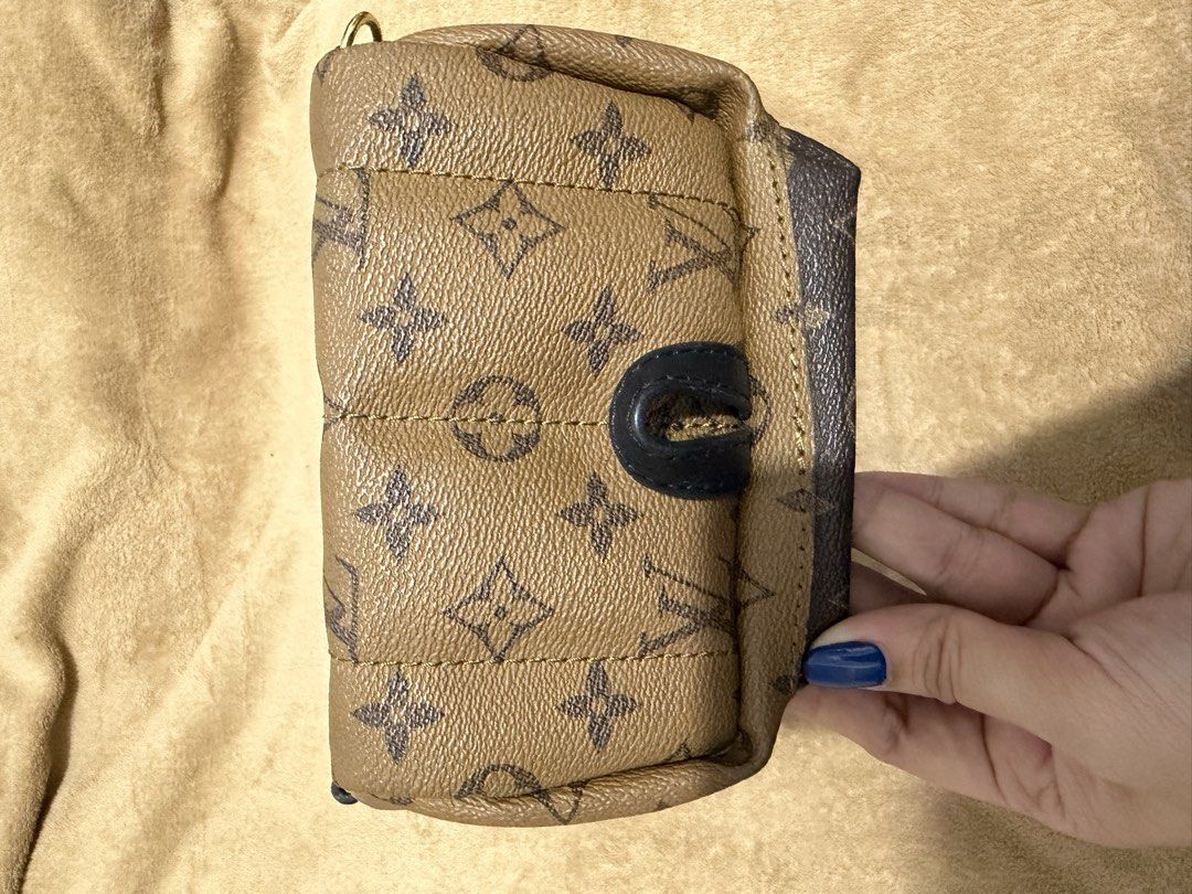 Louis Vuitton Monogram Palm Springs Mini Backpack (Category: Luxury Bags & Wallets) located in Quezon City. Submitted by skyleeeee (Listing ID 1469583069, Image 3). Description: - NGA Louis Vuitton mini backpack in signature brown monogram canvas - Sleek black leather top handle, trim, and adjustable D-ring back straps - Secure double-zip main closure and front zipped pocket with branded leather tag - Gleaming gold-tone hardware engraved with LV 