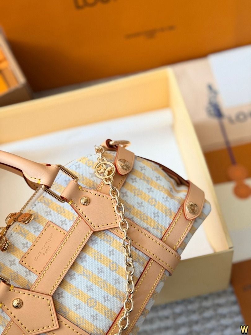 Louis Vuitton Monogram Striped Handbag(from china） (Category: Luxury Bags & Wallets) located in Pasay City. Submitted by thesky-- (Listing ID 1469653551, Image 3). Description: LV Alma BB New Shell Bag The LV Alma BB Shell Bag features the classic Monogram denim with natural leather trim, giving it a vintage yet stylish vibe! Perfect for hand-carrying or crossbody, it’s super easy to handle for daily commutes or casual outings ✨. The denim materi