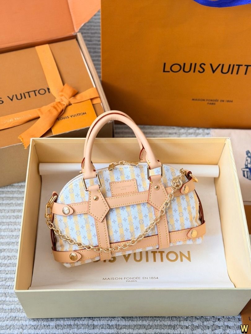 Louis Vuitton Monogram Striped Handbag(from china） (Category: Luxury Bags & Wallets) located in Pasay City. Submitted by thesky-- (Listing ID 1469653551, Image 1). Description: LV Alma BB New Shell Bag The LV Alma BB Shell Bag features the classic Monogram denim with natural leather trim, giving it a vintage yet stylish vibe! Perfect for hand-carrying or crossbody, it’s super easy to handle for daily commutes or casual outings ✨. The denim materi