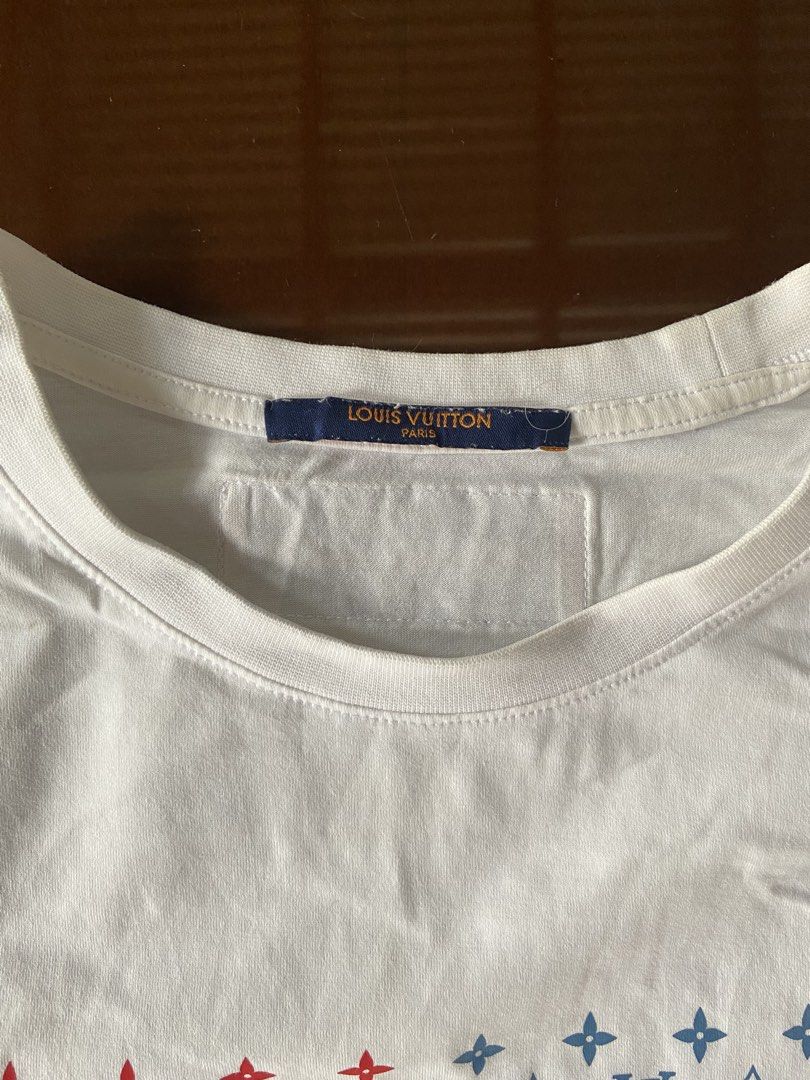 Louis Vuitton Rich Cow monogram tee (Category: Luxury Apparel) located in Panabo. Submitted by thrifty.red (Listing ID 1469625988, Image 2). Description: width:19 length:27 small to medium Excellent Condition need wash only.