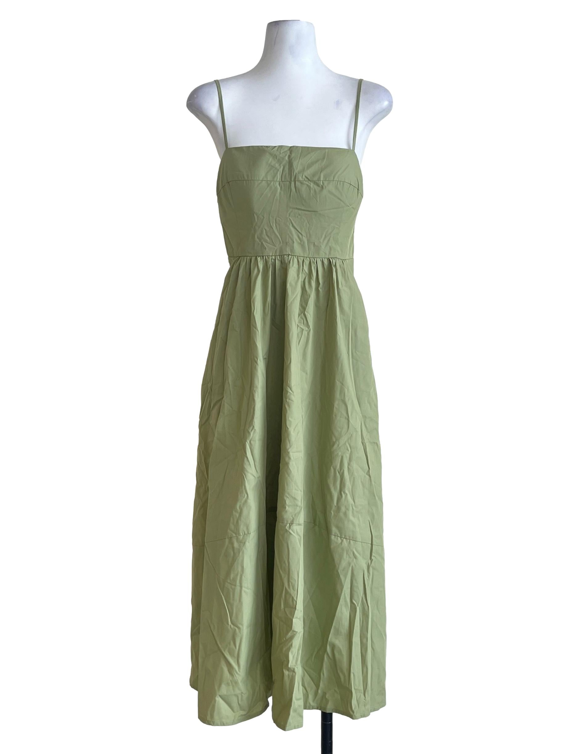 Love Bonito Pear Green Spaghetti Slip Dress #crssale, Women's Fashion ...