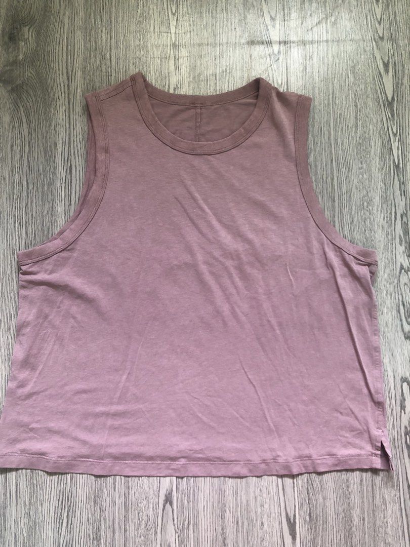 LULULEMON CLASSIC FIT COTTON TANK TOP (Category: Activewear) located in Santa Rosa. Submitted by eceldg05 (Listing ID 1469603518, Image 2). Description: LULULEMON CLASSIC FIT TANKTOP CUTTAG PIT TO PIT - 19 inches L:20.5 inches Mauve color Like new.