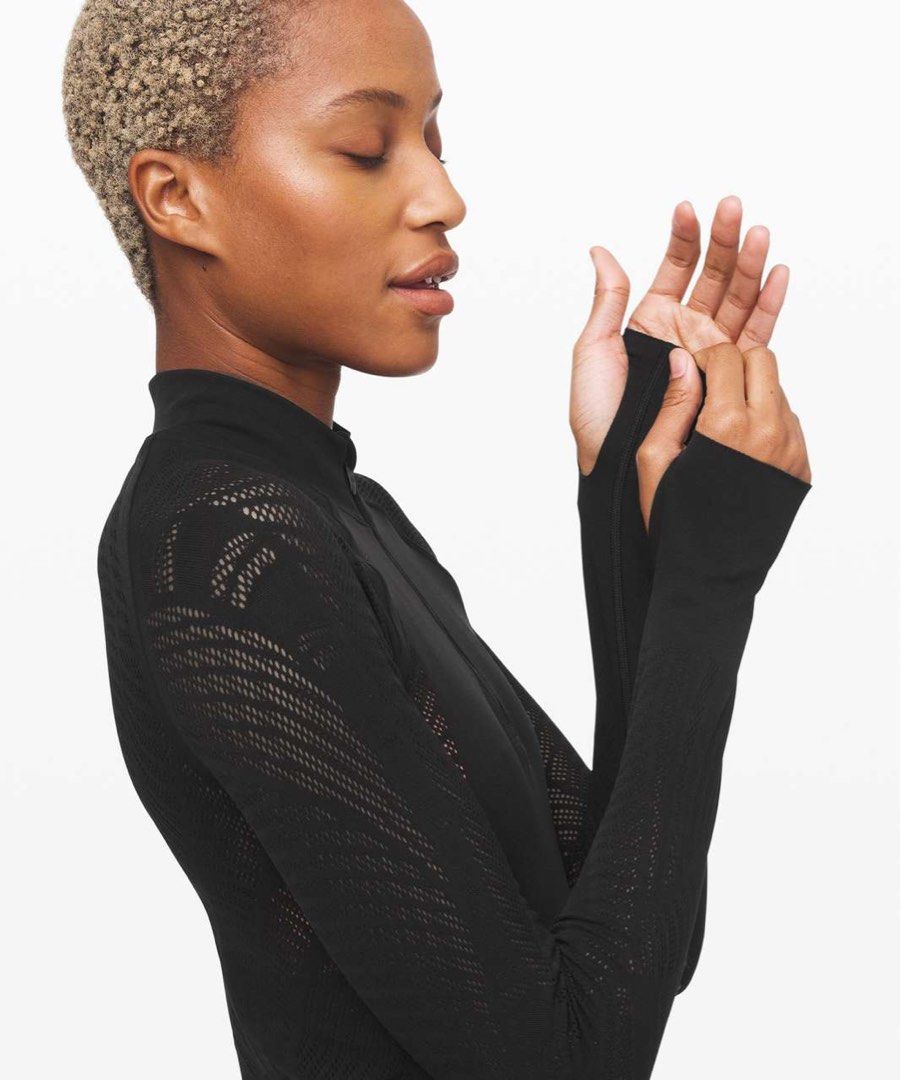 Lululemon Reveal 1/2 Zip (Category: Activewear) located in Tanza. Submitted by 9th.street.thrift (Listing ID 1469651461, Image 3). Description: Lululemon Reveal 1/2 Zip Good as new No issue Cr:10/10 Dot 8 Width:15 (strechable pa) Lenght:25 Srp:7,880.