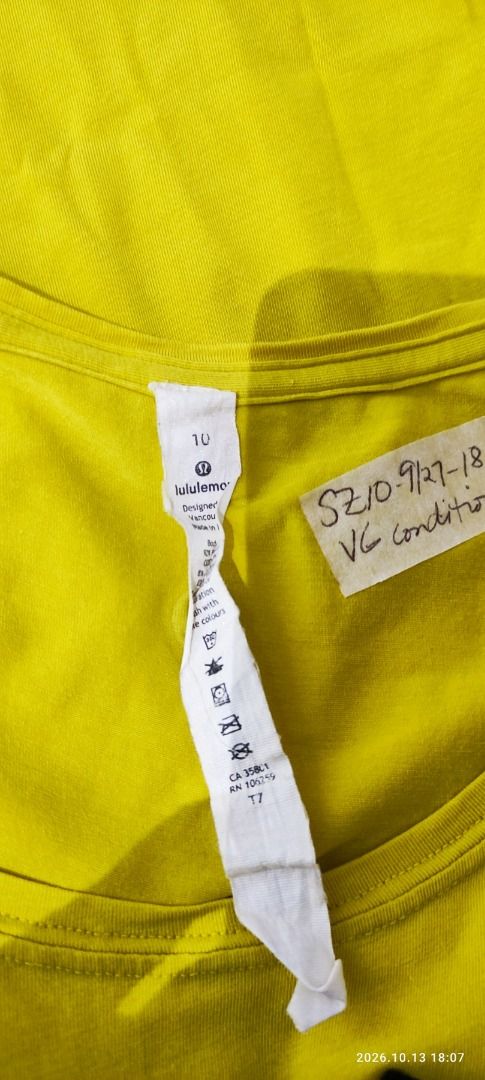 Lululemon (size 10) Shirt (Category: Activewear) located in Calamba. Submitted by lulu.thrift.finds (Listing ID 1469671354, Image 3). Description: Lululemon Size 10 Shirt No discount for single items. Can give a little discount for multiple-item purchases. Kindly check my store, selling all lulu :) First to pay basis Payment via GCash only Shipped thru Jnt within 2-3 days Free shipping for min 1.5k purchase Items will only be reserved for 1 day, 