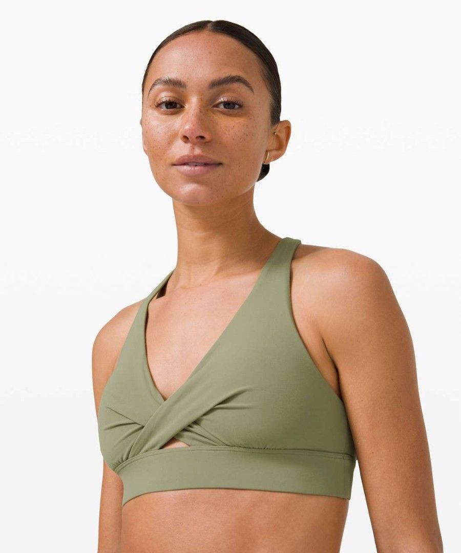 Lululemon Sweet Awakenings Bra (Category: Activewear) located in Taguig. Submitted by Sportywear (Listing ID 1469587033, Image 1). Description: light green actual color dot 4 no flaws.