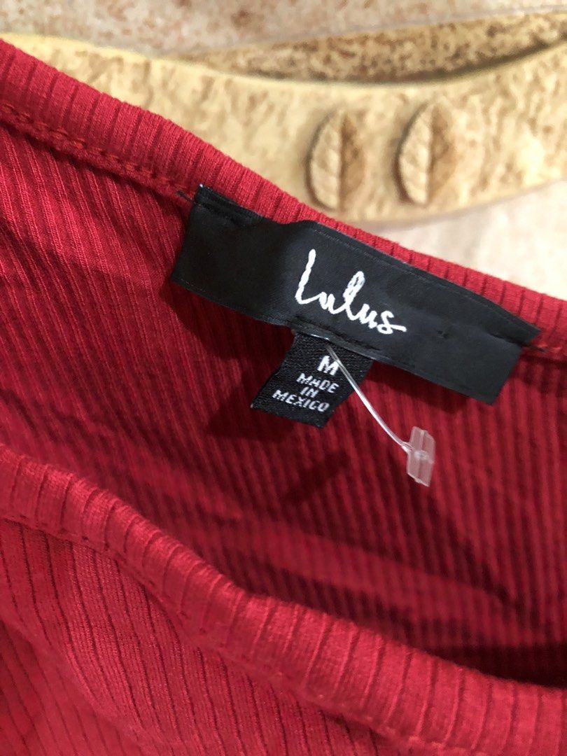 LULUS One shoulder ribbed cutout dress (Category: Dresses) located in Santa Rosa. Submitted by eceldg05 (Listing ID 1469631807, Image 3). Description: LULUS ONE SHOULDER RIBBED CUTOUT DRESS W/slit Medium Red color Bnw cond.