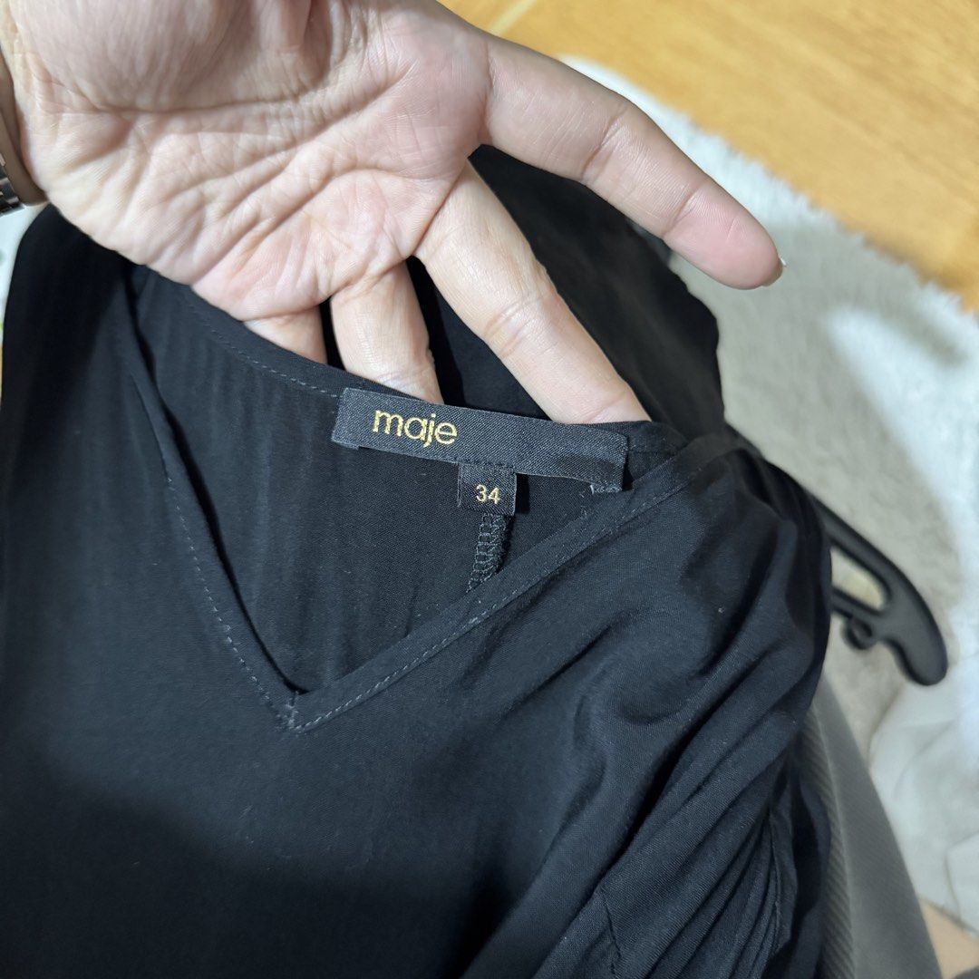 MAJE slip dress (Category: Dresses) located in Valenzuela. Submitted by thriftynanay88 (Listing ID 1469626545, Image 2). Description: Size 34 on tag, fits up to S womens.