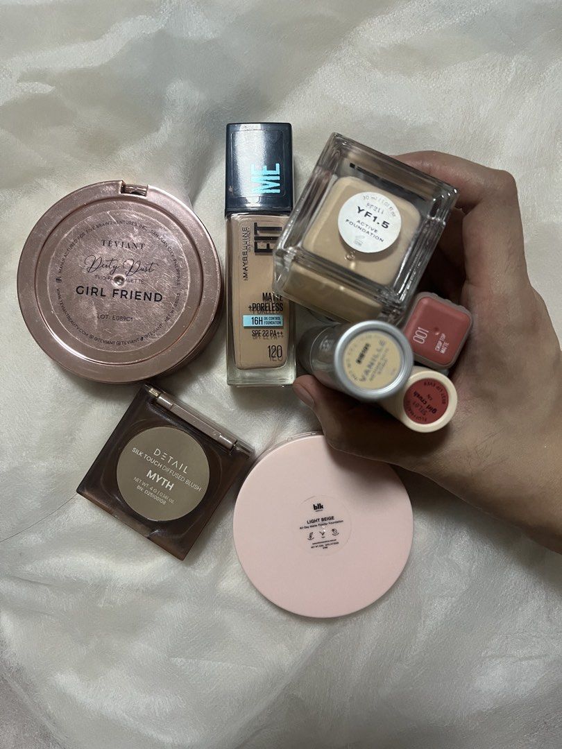 Makeup Bundle take all - issy teviant blk maybelline sunnies (Category: Makeup) located in Quezon City. Submitted by dendeclutters (Listing ID 1469579517, Image 2). Description: Brands included: Issy, Maybelline, Teviant, Detail, and blk cosmetics All are bought this year Rfs: decluttering. Some are wrong shades -blk powder , maybelline foundation and lipstick Can do meet up in sm fairview, ever gotesco commonwealth or sm north.