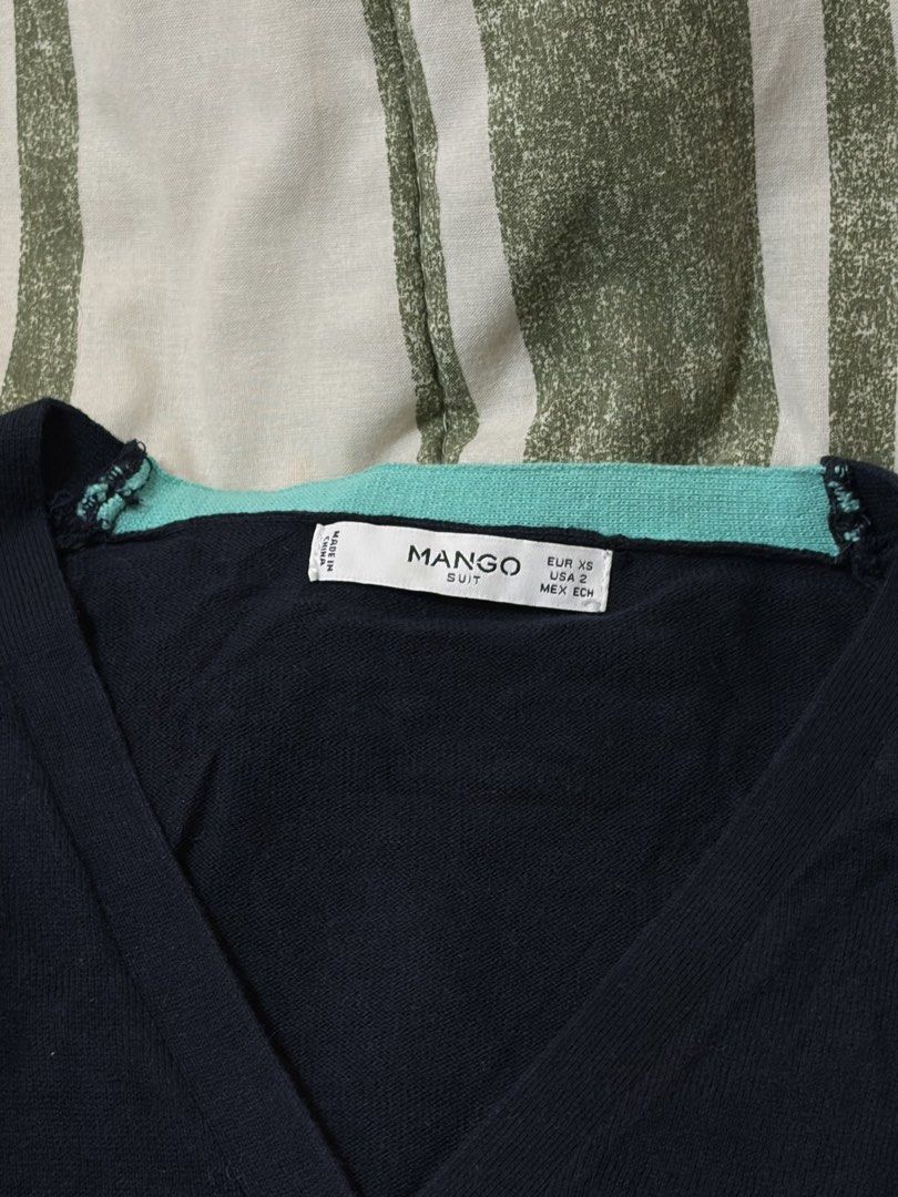 Mango Stripes Navy Cardigan (Category: Others Tops) located in Quezon City. Submitted by morespace555 (Listing ID 1469641891, Image 2). Description: .