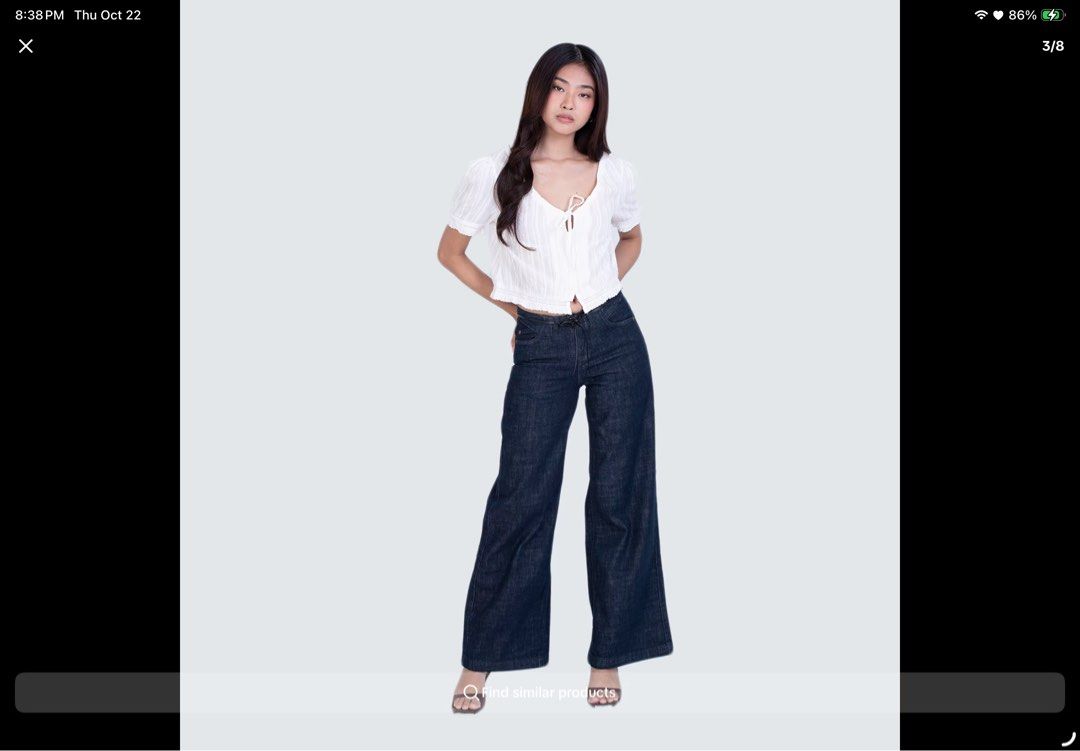 Mantou Issa Jeans (Category: Jeans) located in Manila. Submitted by gdaleegglogg (Listing ID 1469689297, Image 3). Description: - Size L (waist 29-30). Length good for 5ft girlies! - Low-mid waist style RFS: waistline too big on me. altered length for 5ft tall - brand new, never worn 💌 - originally bought for 1299php MOP: GCash or Bank transfer only.