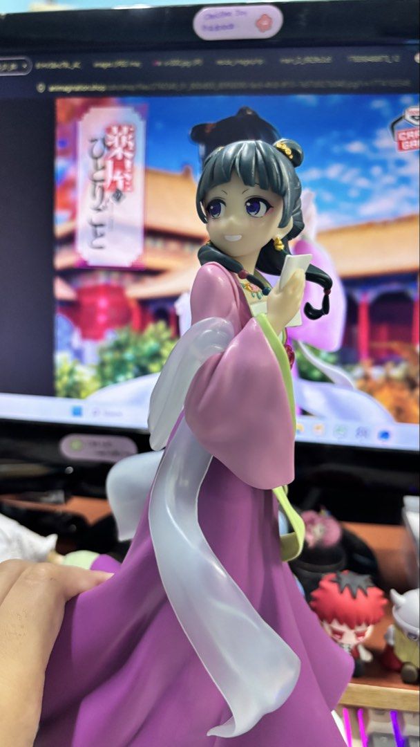 Maomao Figure (BIB w/ box) + Acrylic Standee (Category: Figurines & Statues) located in Manila. Submitted by maomaofren (Listing ID 1469752541, Image 3). Description: MOP: GCash or Bank Transfer (BPI) Shipping Details: - probably around Quezon City - Shipping fee: Buyer - Courier: Lalamove/JNT and/or whichever buyer prefer.