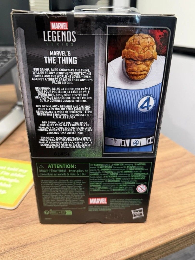 Marvel Legends The Thing; Avengers Doomsday (Category: Figurines & Statues) located in Pasig City. Submitted by earlmolina01 (Listing ID 1469730430, Image 3). Description: MISB Stock Ready Note: Wala po akong Maya Wallet, GCash or any form of eWallet except for BPI/BPI Vybe. Please request for any form of Legitimacy before dealing. Payment 1st policy Shipping via Lalamove/Grab Express Outside Metro Manila: LBC, JRS, JnT & GogoExpress.