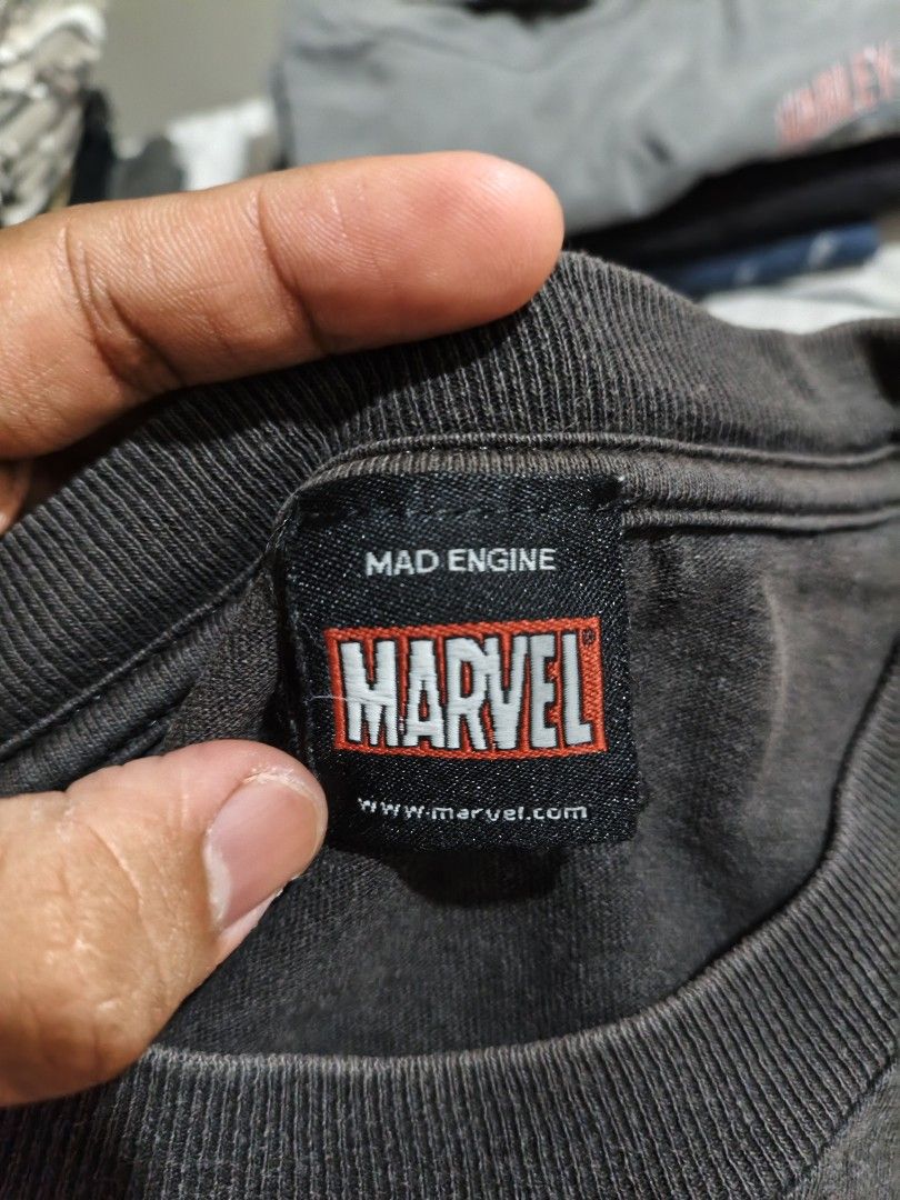 Marvel Mad Engine Volcan Ironman (Category: Tshirts & Polo Shirts ) located in Manila. Submitted by sigma.vtg (Listing ID 1469664843, Image 2). Description: Good fade, hairline cracks, bleach stains, repaired holes 1499 + sf 23 x 28.