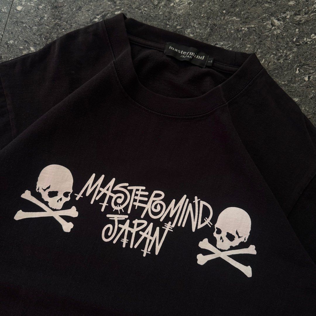 MASTERMIND JAPAN (Category: Formal Shirts) located in Bulacan. Submitted by b4mzz (Listing ID 1469639290, Image 3). Description: Mastermind Japan Skull Tee 💀 Classic black graphic tee featuring the signature skull design. Clean and versatile streetwear piece. 📏 Width: 20” | Length: 27” 🎨 Color Rate: 9/10 💬 Open for reasonable offers!.