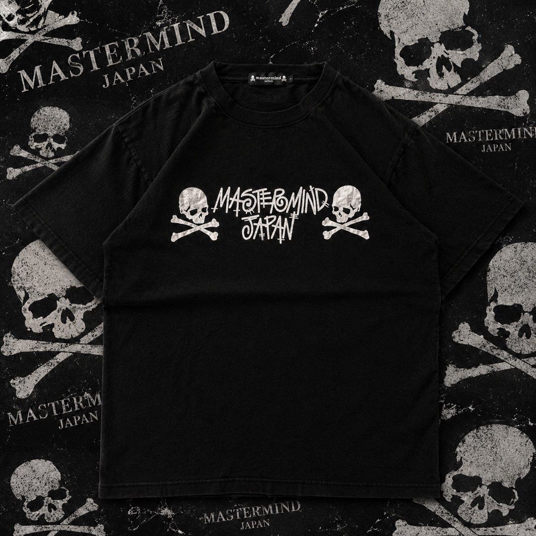 MASTERMIND JAPAN (Category: Formal Shirts) located in Bulacan. Submitted by b4mzz (Listing ID 1469639290, Image 1). Description: Mastermind Japan Skull Tee 💀 Classic black graphic tee featuring the signature skull design. Clean and versatile streetwear piece. 📏 Width: 20” | Length: 27” 🎨 Color Rate: 9/10 💬 Open for reasonable offers!.