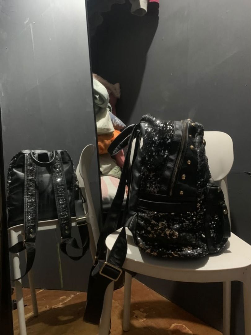 mcm backpack (Category: Backpacks) located in Caloocan City. Submitted by hellnelly21 (Listing ID 1469688049, Image 3). Description: (BLACK MULTI STUDS MCM BACKPACK) SIZE: EXTRALARGE • LEATHER • GOOD CONDITION • HEAVYWEIGHT • MINIMAL SCRATCHES • COLOR RATE: 9/10 • WITH TAGS • CONDITION RATE: 9/10 • MULTI STUDS • SILVER STUDS.