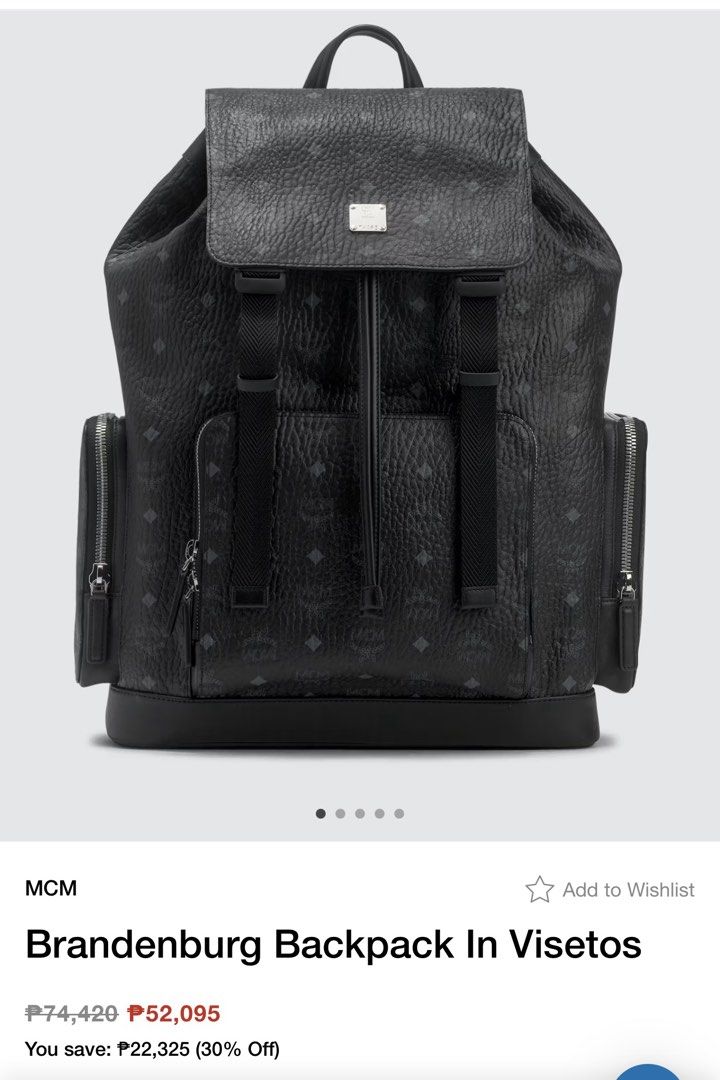 MCM brandenburg bag pack in visetos (Category: Luxury Bags & Wallets) located in Manila. Submitted by prelovedbyramiah (Listing ID 1469708799, Image 1). Description: Authentic original no flaws.