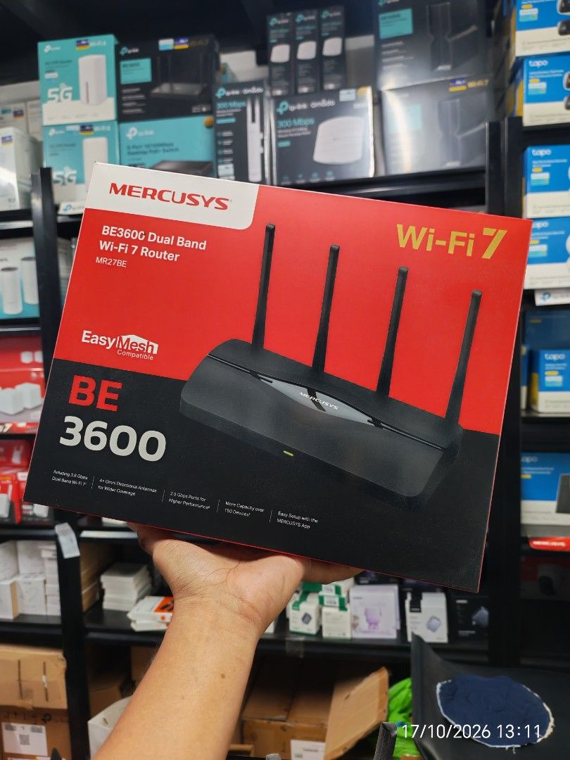 MERCUSYS MR27BE WIFI 7 ROUTER (Category: Networking) located in Taguig. Submitted by rm.itech051523 (Listing ID 1469585296, Image 2). Description: .