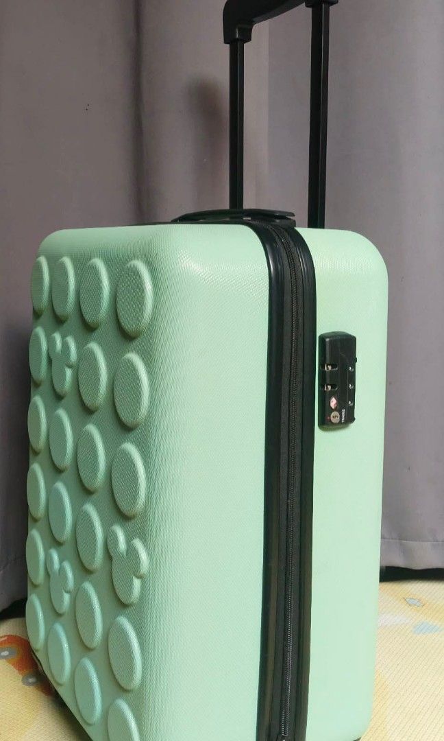 Mickey mouse by Disney (Category: Luggage) located in Manila. Submitted by jzjapansurplus (Listing ID 1469605594, Image 3). Description: IMPORTED FROM JAPAN MICKEY MOUSE BY DISNEY BRAND Carry On,Small Size 🔰Security Coded lock 🔰360 Rotation Wheels 🔰Polycarbonate hardcase 🔰Telescopic Push handle 🔰Top carrier Handle 🔰With Support Strap and Divider 🔰 Lightweight 🔰NO ISSUE‼️VERY GOOD CONDITION...