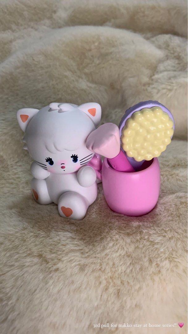 Mikko illustration collection (Category: Designer & Blind Box Toys) located in Manila. Submitted by keanasuvaa (Listing ID 1469750218, Image 2). Description: Selling my personal figures MIKKO COLLECTION (miniso) (2 different series) - flower series - stay at home series all 9/10 condition (inside acrylic box) no issues Latte Souffle Cammy Mousse ‼️no box & foil - card only 350-400 each (still negotiable) 2300 if take all (final) MOP: gcash, BPI, 