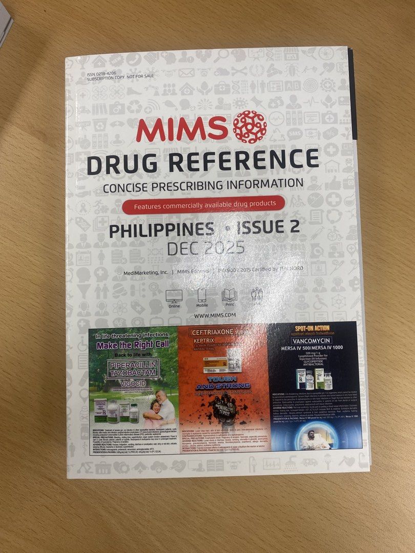 MIMS Philippines Dec 2025 edition (Category: Textbooks) located in Taguig. Submitted by fortheloveofmi.ph (Listing ID 1469579460, Image 1). Description: Decluttering.