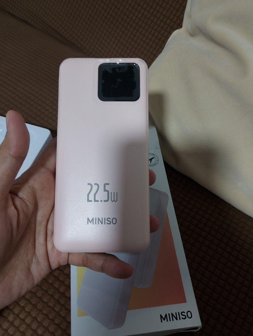 Miniso powerbank (Category: Batteries & Power Banks) located in Imus. Submitted by nettreasures.ph (Listing ID 1469632839, Image 1). Description: brandnew, complete with box 10,000mah Meet up; sm trece/sm tanza.