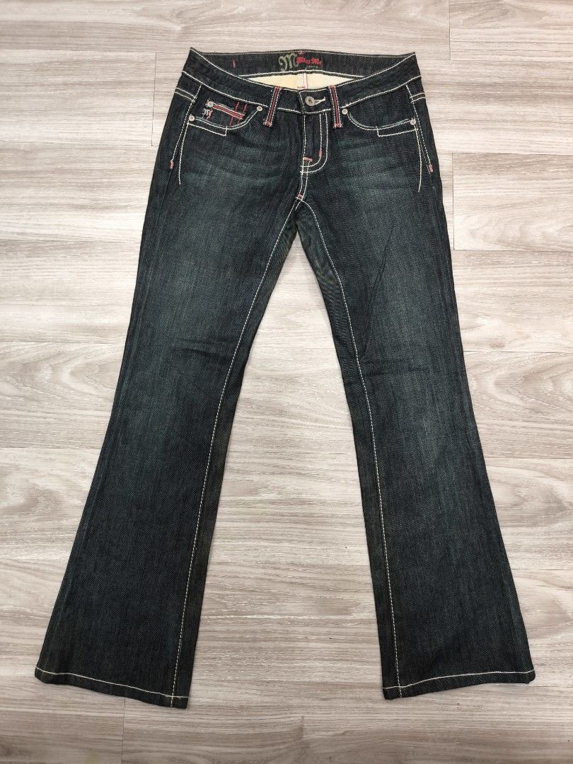 Miss Me Boot Cut Jeans (Japan Release) (Category: Jeans) located in Davao. Submitted by payperstealthriftdvo (Listing ID 1469673886, Image 1). Description: Miss Me JP4502 Boot Cut Denim Pants (Japan Release) Dimes: 28-29W x 36L Hem: 8.5 Thigh: 9.5 Excellent Condition No Issue PM 📩📩📩.