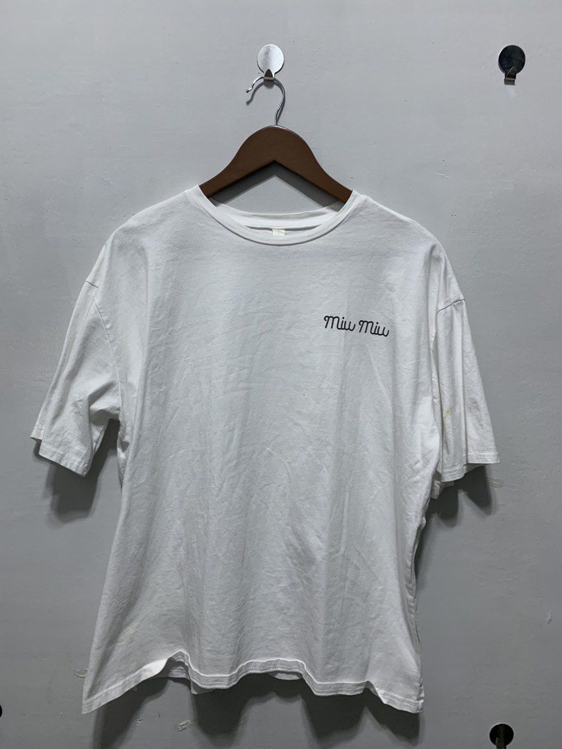 MIU MIU T-shirt (Category: Shirts) located in Caloocan City. Submitted by eightyythrift (Listing ID 1469620896, Image 1). Description: .