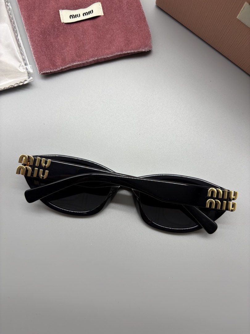 MiuMiu SMUA03S Sunglasses (Black) (Category: Sunglasses & Eyewear) located in Bacoor. Submitted by thegentleluxe (Listing ID 1469640349, Image 3). Description: MiuMiu SMUA03S Sunglasses (Black) Complete with Inclusions Paper Bag, Box, Soft Case, Cloth, Pouch, Booklet, Dummy Authenticity Card Pre-Order/On Hand 3795php only! (Shipping fee excluded) Follow our Page FB: Eye Dripz IG: eye_dripzph .