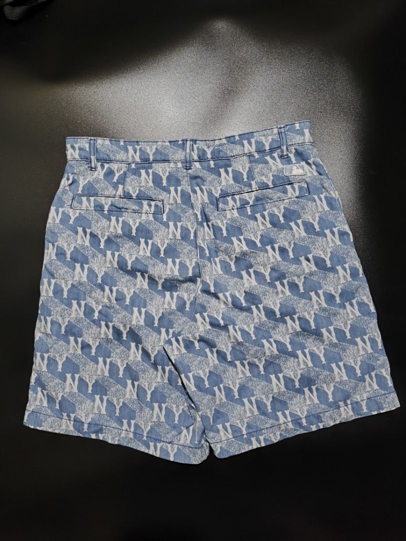 MLB NY AOP JORTS (Category: Shorts) located in Manila. Submitted by paulchrist27787 (Listing ID 1469658389, Image 2). Description: Dimes: W-32 L-19 H-12 Issue: None Color rate: 10/10 Condition:10/10 brand new and crispy condition.