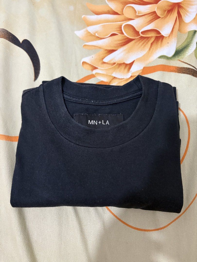 MN+LA Black T-Shirt XL (Category: Shirts) located in Manila. Submitted by bry0824 (Listing ID 1469634737, Image 3). Description: MN+LA Black Tee - ₱150 Size: XL - Makapal tela / Heavyweight Honest issue: Faded shirt at faded yun colar/ May lint due to storage. No butas, no crack, no pinhole. Condition: 7.5/10 RFS: Decluttering Meet up: WaltarMart Junction QC | Project 8 QC | SM North Annex Pm for inquiries!.
