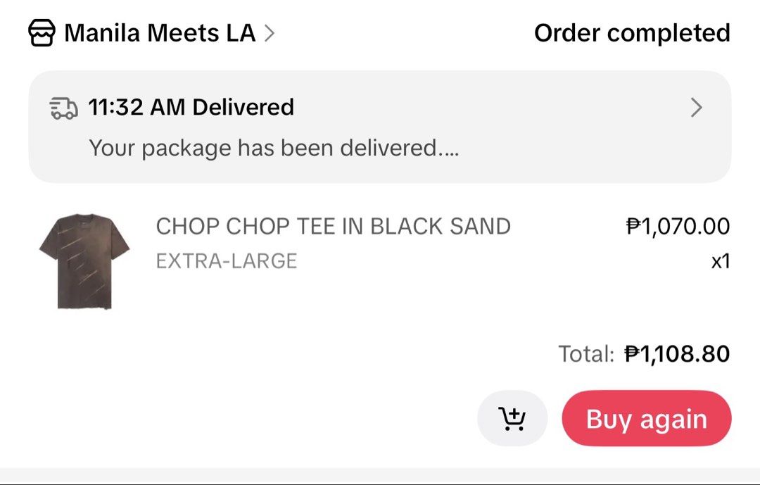 MNLA Chop Chop Tee in Black Sand (Category: Tshirts & Polo Shirts ) located in Cainta. Submitted by wornagain.ph (Listing ID 1469659177, Image 3). Description: MNLA Chop Chop Tee (solid dye) 24x27 boxy used twice only excellent condition rfs: lost weight.