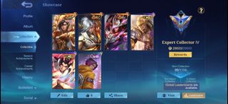 Mobile Legends Account High Rank Collectible Skins, Video Gaming ...