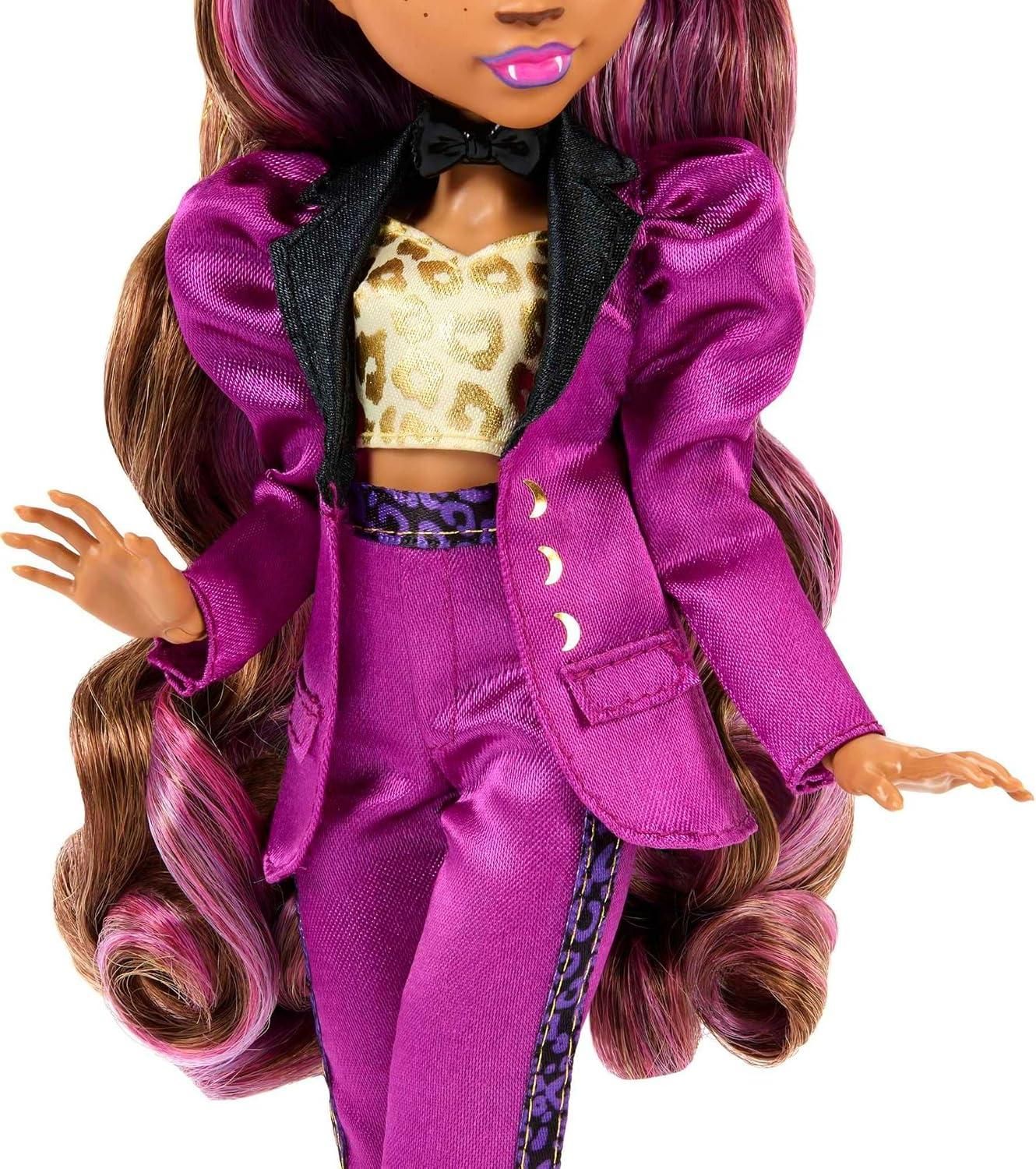Monster High Clawdeen Wolf Doll in Monster Ball Party Fashion with ...