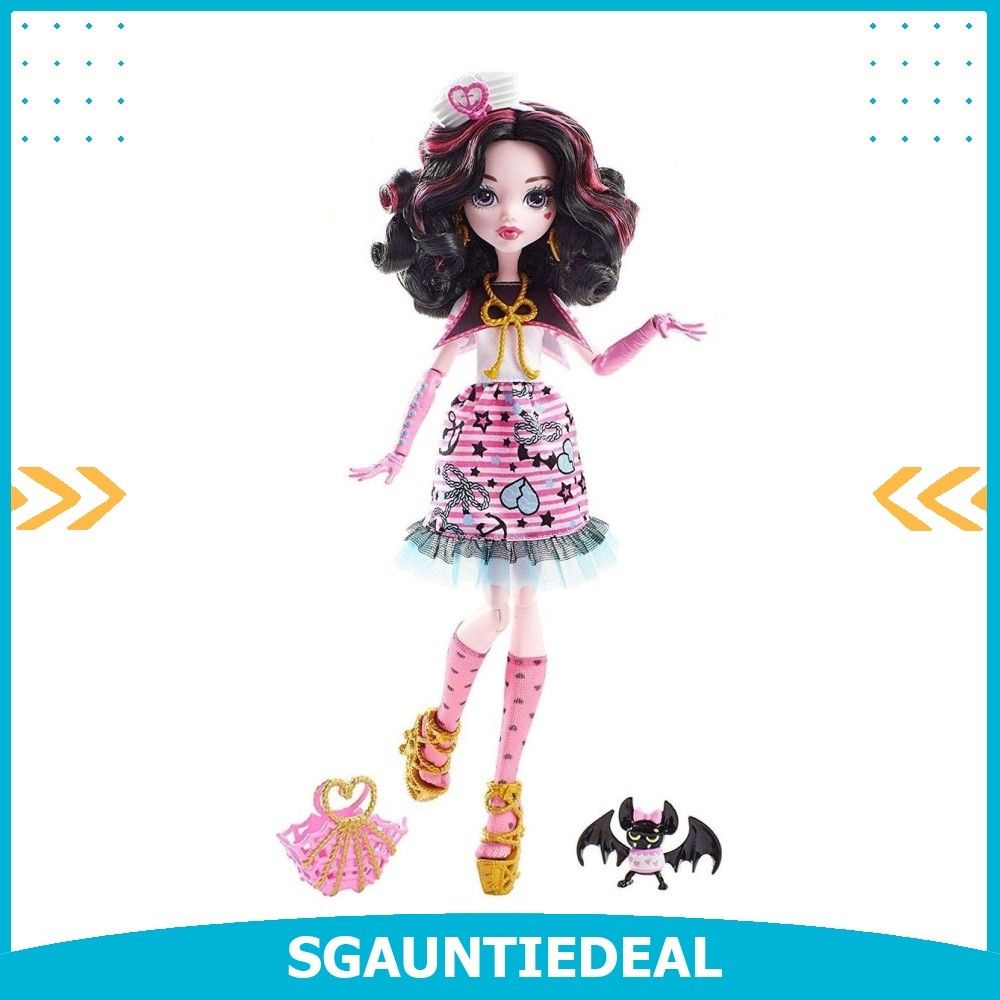 Monster High Shriekwrecked Nautical Ghouls Draculaura Doll, Toys ...