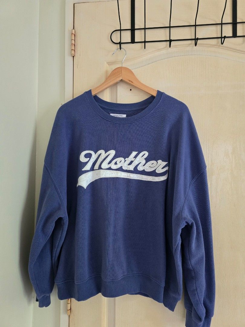 Mother Statement blue Sweatshirt (Category: Longsleeves) located in Cavite. Submitted by rydes_clo (Listing ID 1469624066, Image 2). Description: ang cutieee neto very genz mom ang datingan very instagrammyyy good for large to xxl.