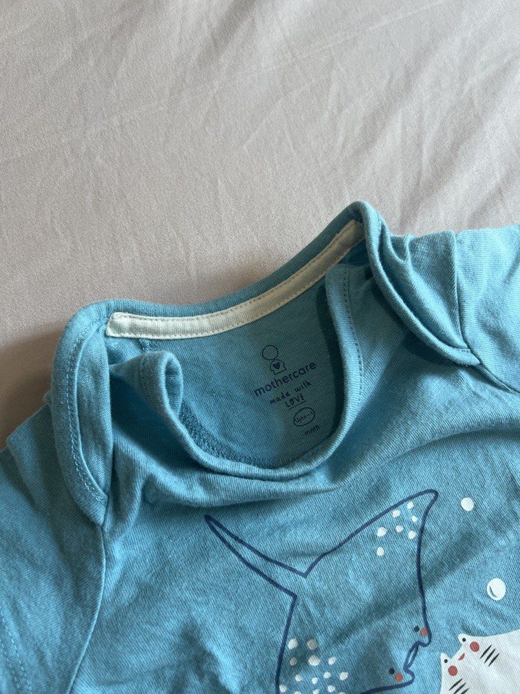 Mothercare blue shirt (Category: Babies & Kids Fashion) located in Quezon City. Submitted by declutter.qc (Listing ID 1469580390, Image 2). Description: Used once only.