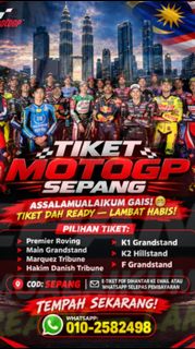 Tiket motogp 2026, Tickets & Vouchers, Event Tickets on Carousell