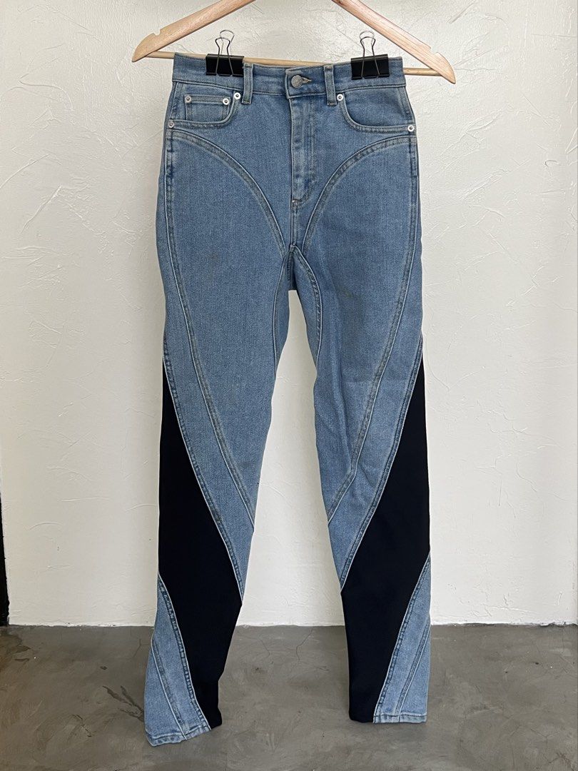 Mugler Spiral Panel Jeans (Category: Jeans) located in Taguig. Submitted by alchlyn (Listing ID 1469649878, Image 1). Description: —like new —dm for when worn photos.