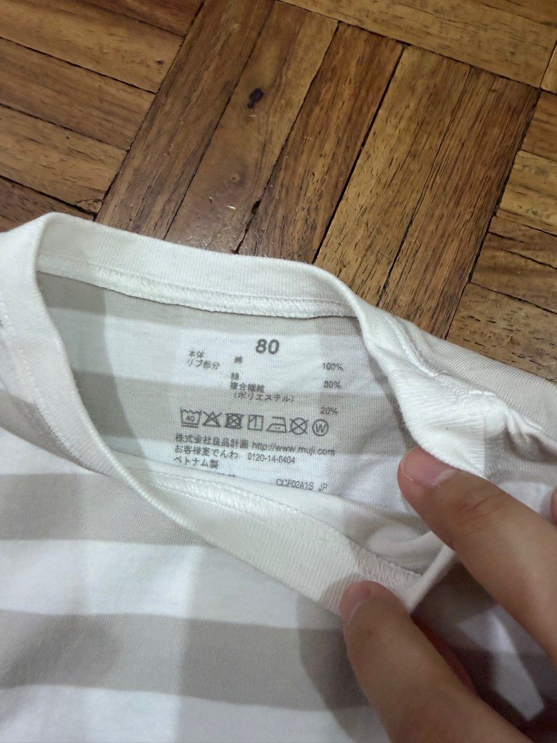 Muji Baby Gray Stripes size80 (Category: Babies & Kids Fashion) located in Manila. Submitted by preloved_new_forsale (Listing ID 1469643690, Image 3). Description: .